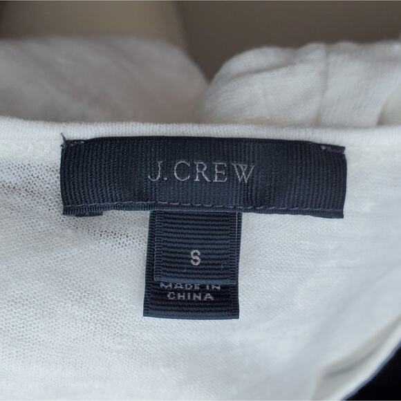 J. Crew Linen Bell Sleeve Top Small - Picture 6 of 7